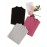 3 Packs Ribbed Mock Neck T-Shirts, Casual Long Sleeve Top For Spring & Fall, Women's Clothing